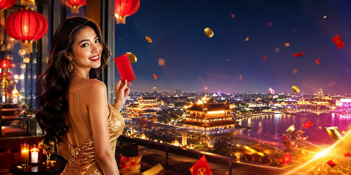Phong bì đỏ và đèn lồng truyền thống tại Huế biểu tượng cho mùa thưởng và ưu đãi đặc biệt dịp lễ hội